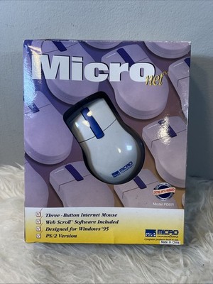 MICRO NET Windows 95 Three-Button Internet Mouse PS/2, MODEL PD971