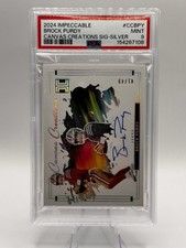 Panini 2024 Impeccable Canvas Creations Brock Purdy Auto /49 PSA 9