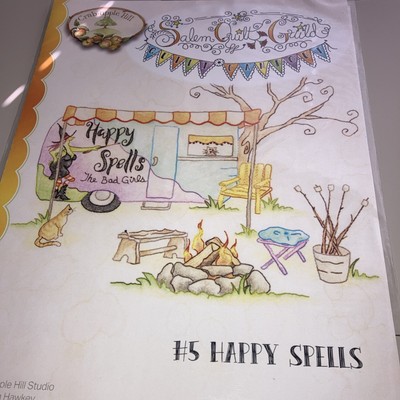 Crabapple Hill EmbroideryPattern SALEMQUILT GUILD #5 HAPPY SPELLS used