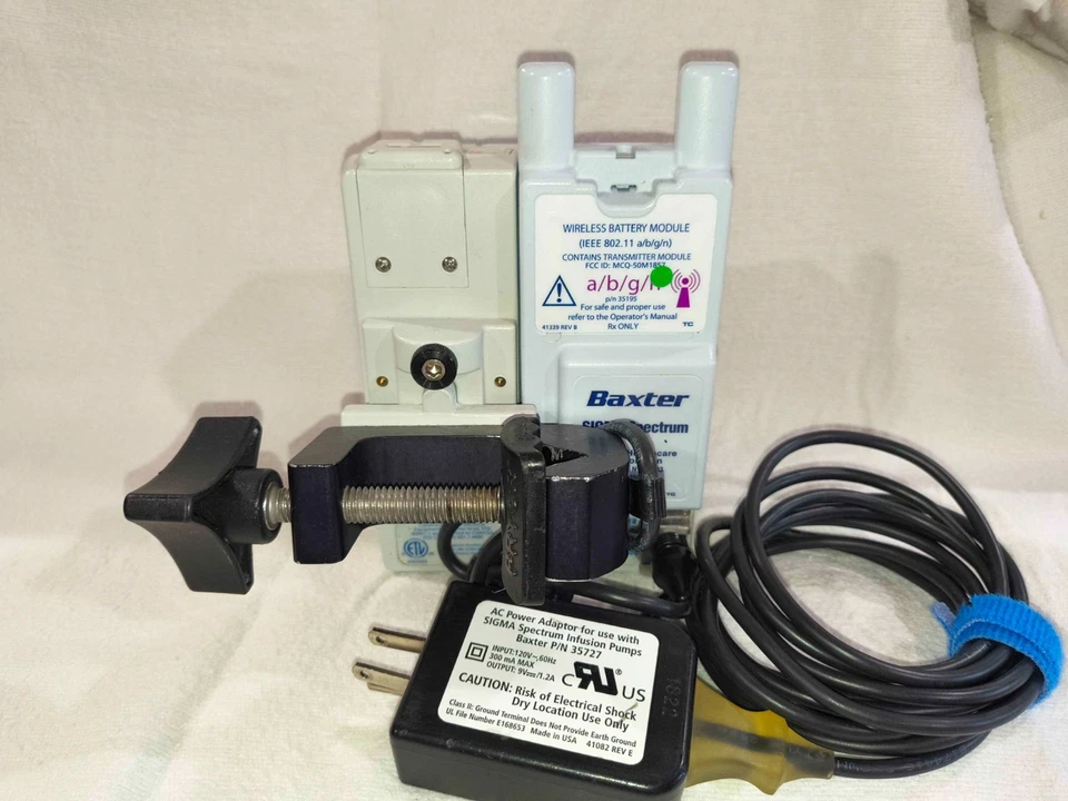 Baxter Sigma Spectrum Infusion Pump A/B/C/N Wireless Battery 30 DAY WARRANTY - Image 3 of 4