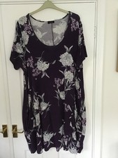 Yours purple multi dress size 26 / 28