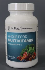 Dr. Berg Whole Food Multivitamin with Minerals 60 Caps (Exp: 01/31/2026)