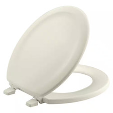 Stonewood round Toilet Seat in Biscuit