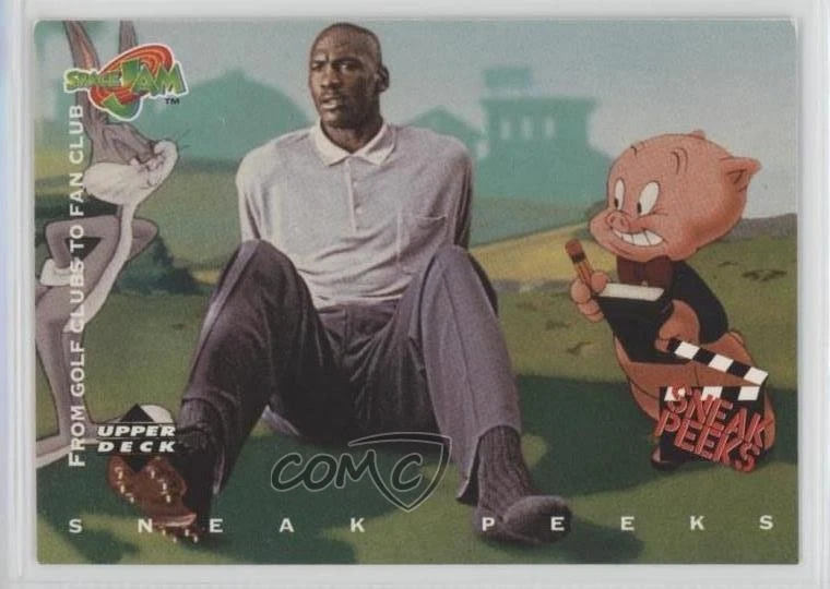 【and】スペースジャム マイケル・ジョーダン ブランケット 1996 Upper Deck Space Jam - Porky Pig/Michael Jordan #52 for sale