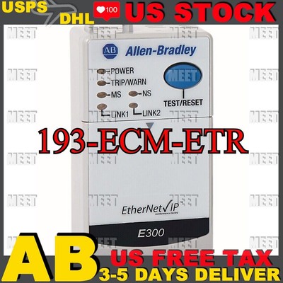 Allen-Bradley 193-ECM-ETR E300 EtherNet/IP Communication Module NEW IN ...