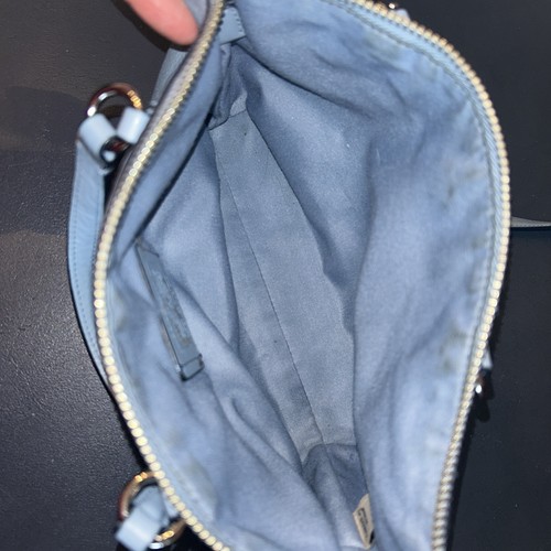 Borsa Coach Mini Kelsey grigio azzurro chiaro tracolla e doppio manico F57563 - Foto 17 di 21