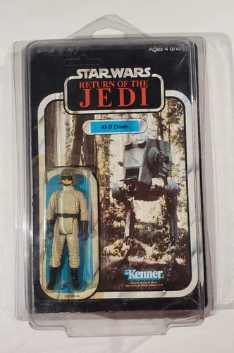 Vintage 1984 Star Wars ROTJ AT-ST DRIVER Figure 79 Back Carded Unpunched