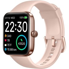 Women's Smartwatch: Fitness Tracker, 5ATM Waterproof, Sleep Monitor, 1.7" Tou...