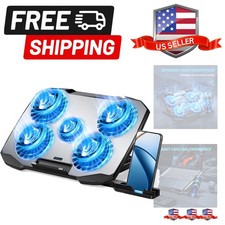 Laptop Cooling Pad,Gaming Laptop Cooler with 5 Quiet Fans for 12-15.6 Inch,La...