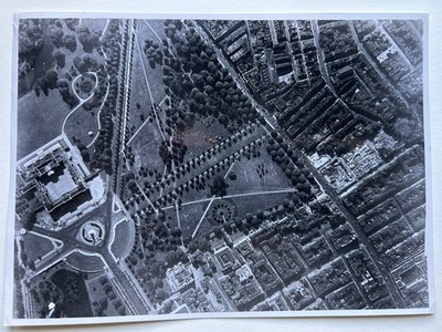 ORIGINAL Luftbild Ende 1940er BUCKINGHAM PALACE und THE MALL AEROFILME