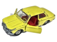 Bmw 1600 Schuco '70 Yellow 1:64 Made in Germany
