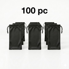 Günstige Großpackung 50 100 200 500 schwarze Mikrofaser Sonnenbrille Tragetasche Etui Tasche USA