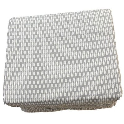 Cuddle Duds Gray Arrow Stripe Flannel Sheet Set Twin Bed Sheets Bedding