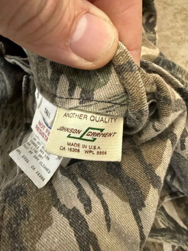 Vintage 80s Mossy Oak timberland Insulated Coveralls winters Hunting USA Large - Image 4 of 4