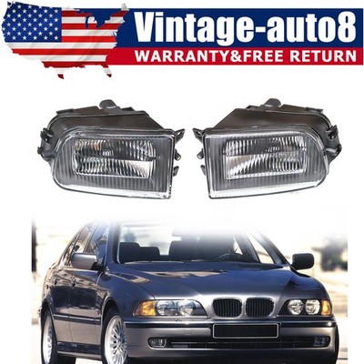 New Pair Front Bumper Fog Light For BMW 528i 540i E39 Z3 Driving Lamp 1996-2002