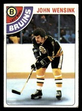 1978 TOPPS JOHN WENSINK 133 VG-EX RC HOCKEY BOSTON BRUINS