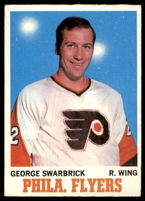 1970-71 Topps #82 GEORGE SWARBRICK   Philadelphia Flyers   EX