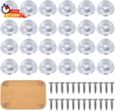 24Pcs Rubber Feet for Cutting Board, Anti-Slip Rubber Feet Bumpers with Stainles