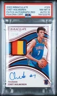 2022 IMMACULATE COLLECTION PATCH AUTO-RED #123 CHET HOLMGREN 1/49 PSA 8 AUTO 10