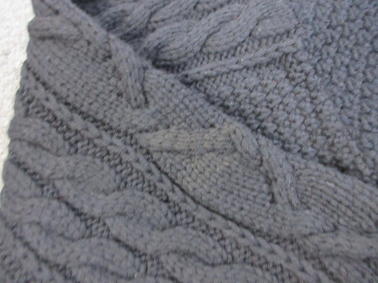 Peregrine Sweater Mens Large Blue Cable Knit Wool Fisherman Crewneck England