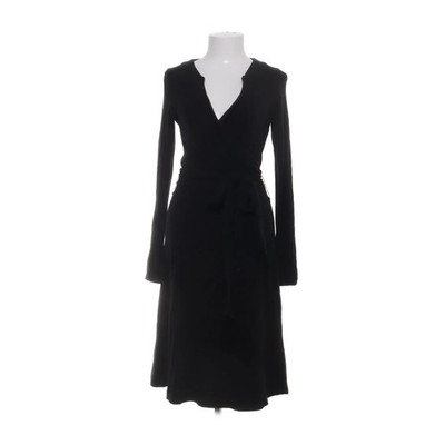 Mauro Grifoni, Wickelkleid, Größe: 46, Schwarz, Polyamid/Wolle, Einfarbig #Ul9