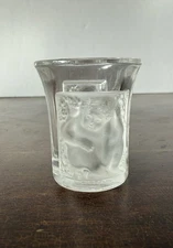 Lalique France Crystal LES ENFANTS 1 3/4" Shot Glass  Pristine