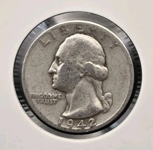 1942-P 90% Silver Washington Quarter US Mint Philadelphia