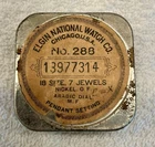 ELGIN NATIONAL WATCH CO. Vintage Metal Case Chicago, U.S.A.