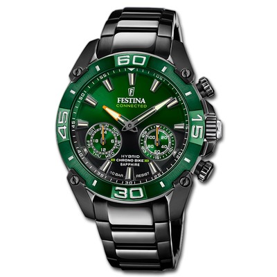 Festina Herrenuhr Edelstahl schwarz Festina Chrono Bike Smartwatch UF20548/2