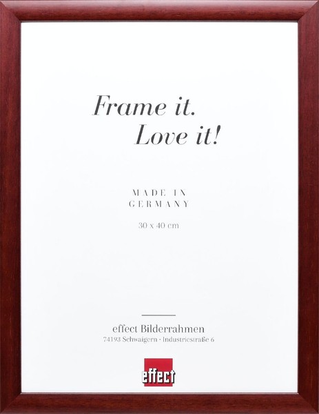 Effect Holz-Bilderrahmen Profil 43 Rot 70X100 Cm Museumsglas-image