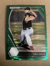 2021 Panini Prizm Draft Picks Green Pulsar Prizm Eric Silva #PDP115 Tigers