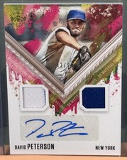 David Peterson Auto Patch 2021 Panini Diamond Kings /99  DKMS-DP Dual Relic 🔥