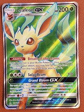 Leafeon GX 139/156 Full Art Ultra Rare MP/HP Pokemon Sun & Moon Ultra Prism TCG