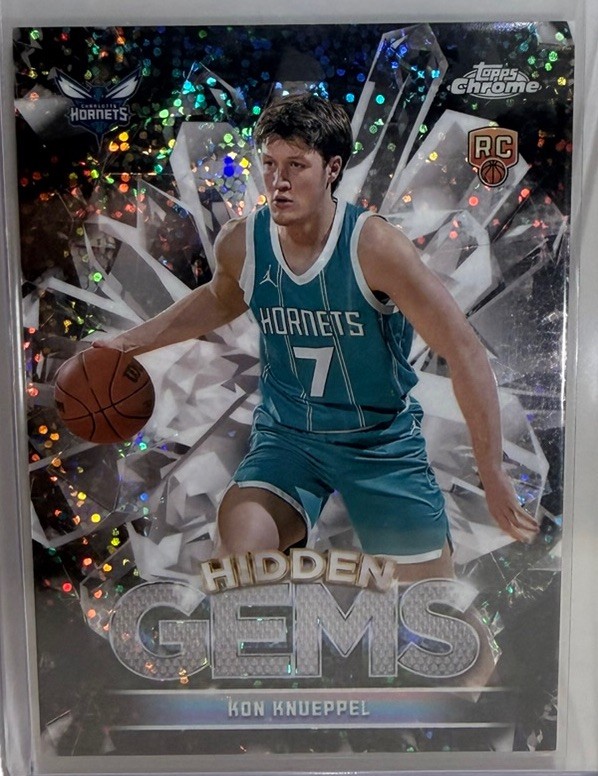 2025-26 Topps Chrome Kon Knueppel Hidden Gems Case Hit SSP #HG-9 RARE!