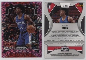 2019-20 Panini Prizm Fast Break Pink /50 Terance Mann #296 Rookie RC