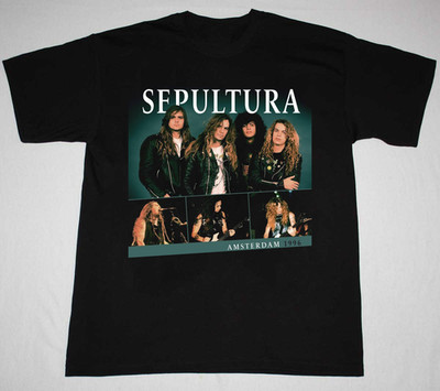 Sepultura  Amsterdam 1996 T-Shirt Short Sleeve Unisex Sizes S 4XL BK096