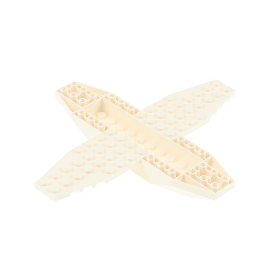 1X Lego Airplane Body 4X16X1 White 9 Holes Wings 8X4 Airport 6226789 35106