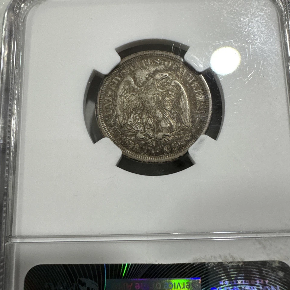 1875-S 20 Cent NGC VF 25 Hard To Get - Image 2 of 3