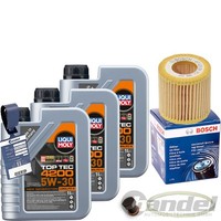 Bosch ÖLfilter+Liqui M TOP TEC ÖL Passend FüR VW Polo 9N Skoda Fabia Seat Ibiza
