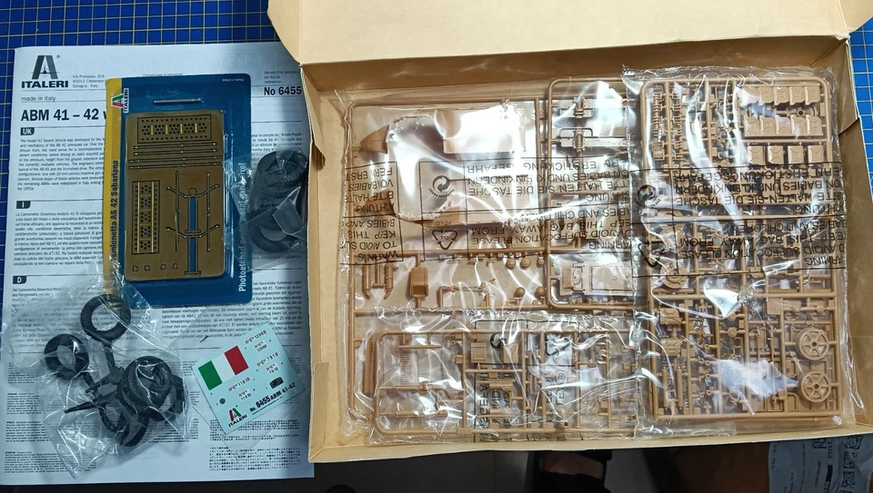 ITALERI 1/35 ITALIAN ABM 41/42 WITH 47/32 AT GUN - Immagine 2 di 2