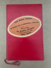 1946 Canton McKINLEY BULLDOGS 6th Annual Banquet Football Program HOTEL ONESTO