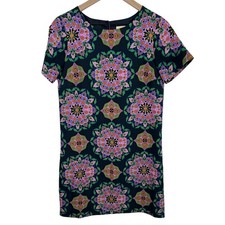 J.CREW Geometric Medallion Print Dress SZ 2