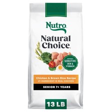 Nutro Natural Choice Senior Dog Food Dry Recipe Chicken Brown Rice, 13 Lb Bag