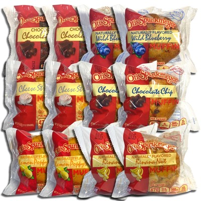 Otis Spunkmeyer Muffins 6 Flavor Variety: Chocolate Chocolate Chip, Blueberry, L