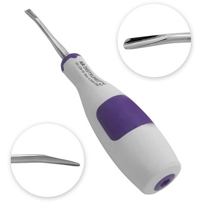 AR Silicone Curved Root Luxating Elevator Bein 4.5mm Surgical Dental Instruments