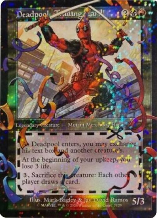 Deadpool, Trading Card (7129) (Pool Party Foil) -Foil Near Mint MTG Secret Lair