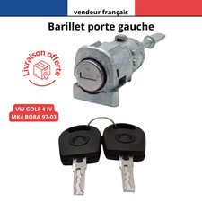 VW GOLF 4 IV MK4 BORA 97-03 BARILLET SERRURE PORTE AVANT DROITE 604837168