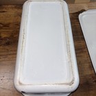 Vintage Large White and Black Enamelware Dish W/Lid 14x7.75x4.5 — photo 6