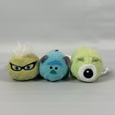Disney Tsum Tsum Monsters Inc. Mike Wazowski Sulle  Roz Mini Plush