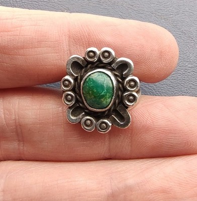 アクセサリー Navajo Vtg Fred Harvey Turquoise Ring Petite Vtg Navajo Handmade Fred Harvey Era Sterling Silver